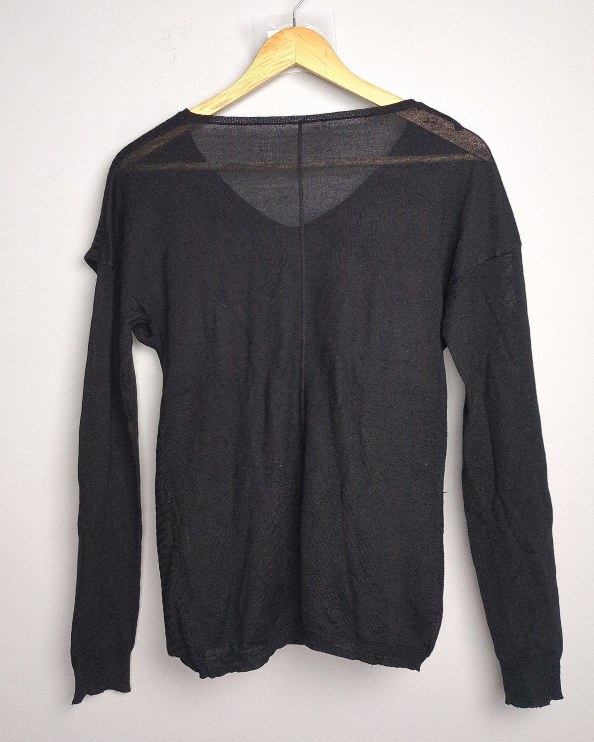 Black Cowl Sweater