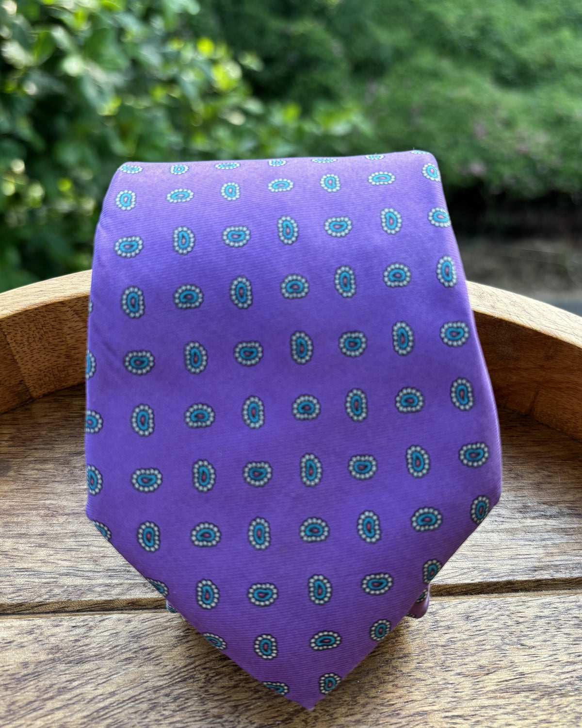 Chaps By Ralph Lauren Purple Silk Necktie