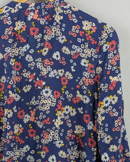 Blue Floral Blouse