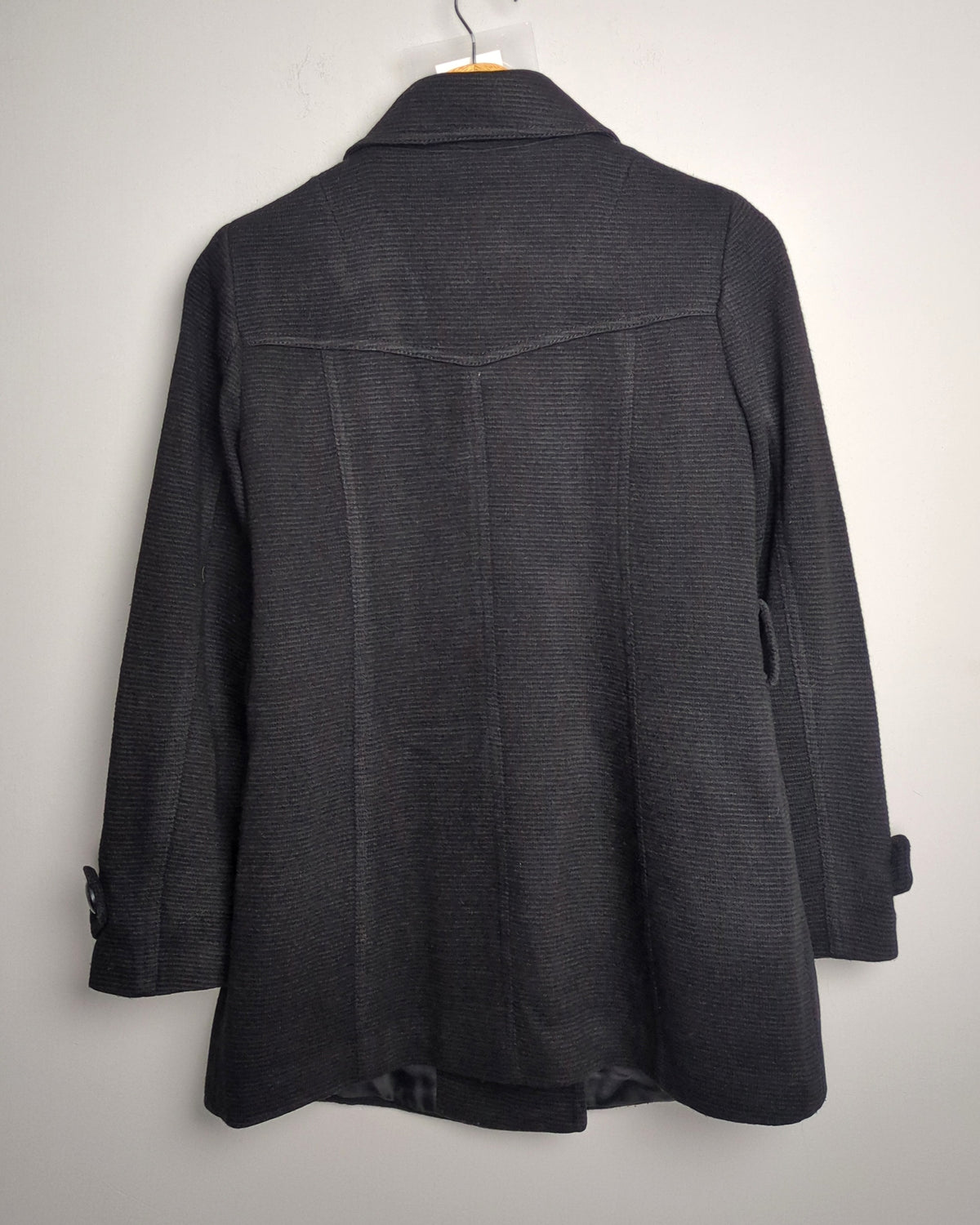 Si Black Peacoat Jacket