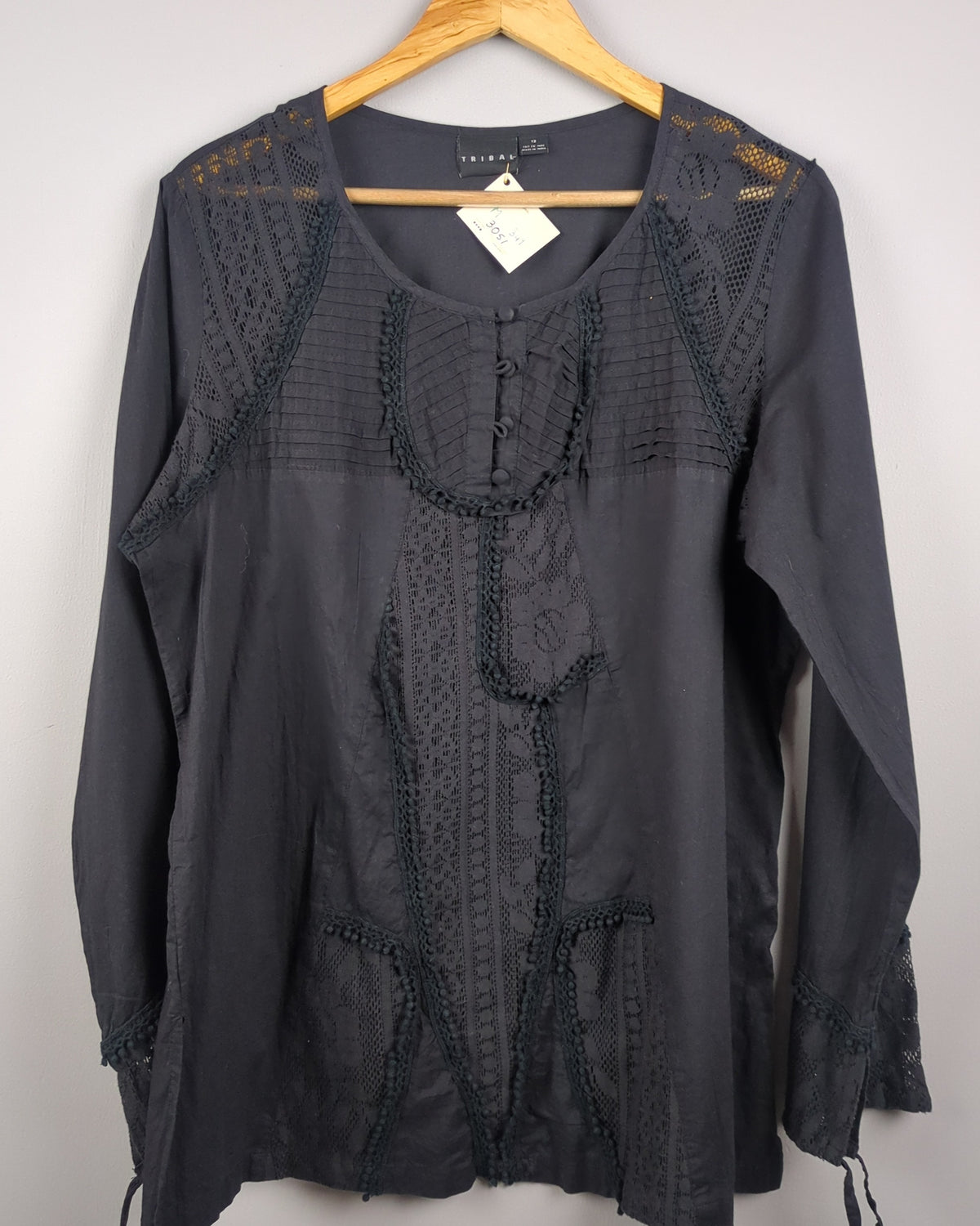 Black Lace Blouse