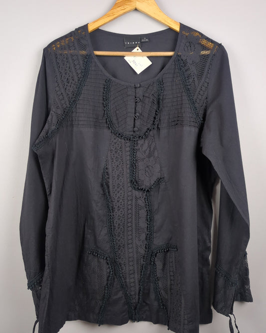 Black Lace Blouse