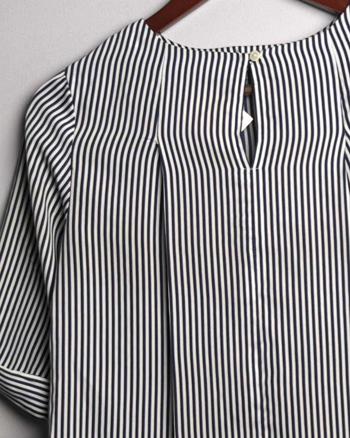 Vanheusein Blue Striped Blouse