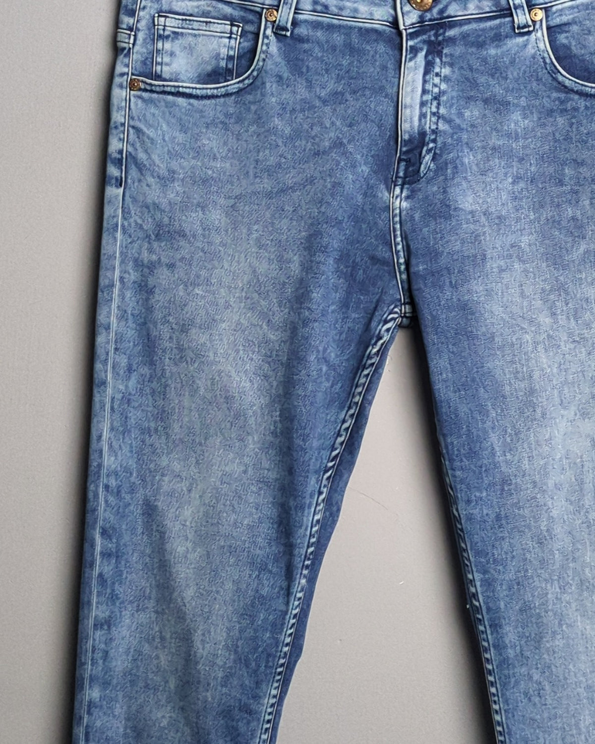 Benetton Blue Acid Wash Jeans