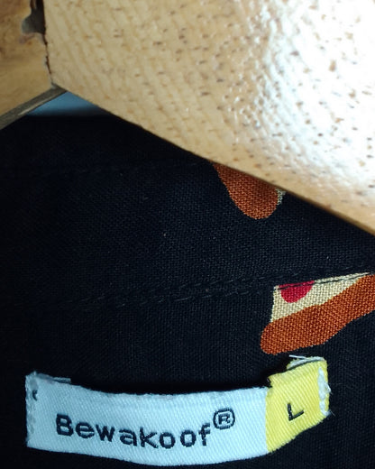 Bewakoof Black Pizza Shirt