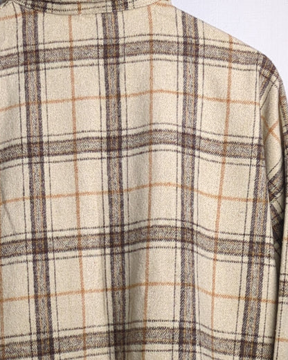 Beige Flannel Shirt