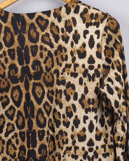 Brown Leopard Cardigan