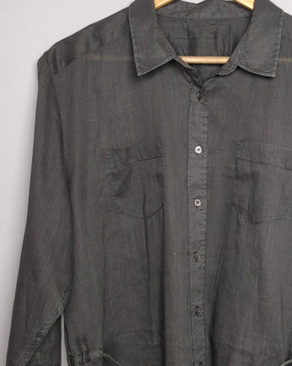 Gray Buttoned Tunic