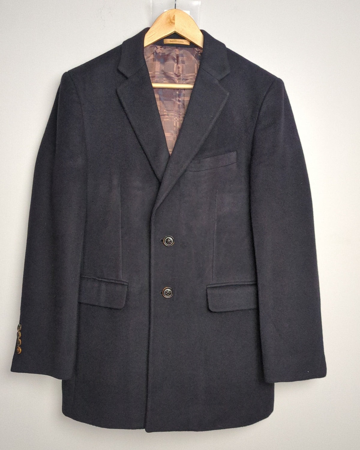 Basso Homme Black Woolen Blazer