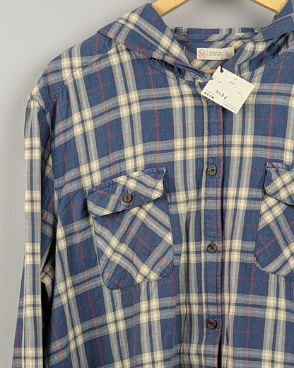 Blue Hooded Shirt