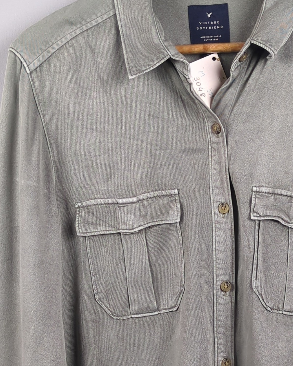 Green Button-Down Shirt