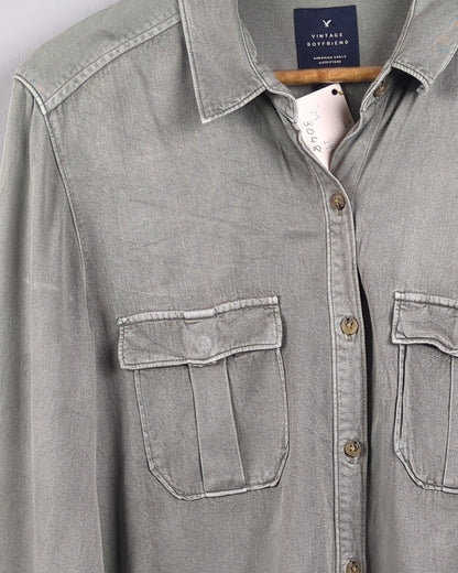 Green Button-Down Shirt