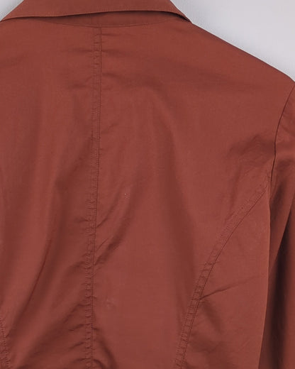 Brown Button-Down Shirt