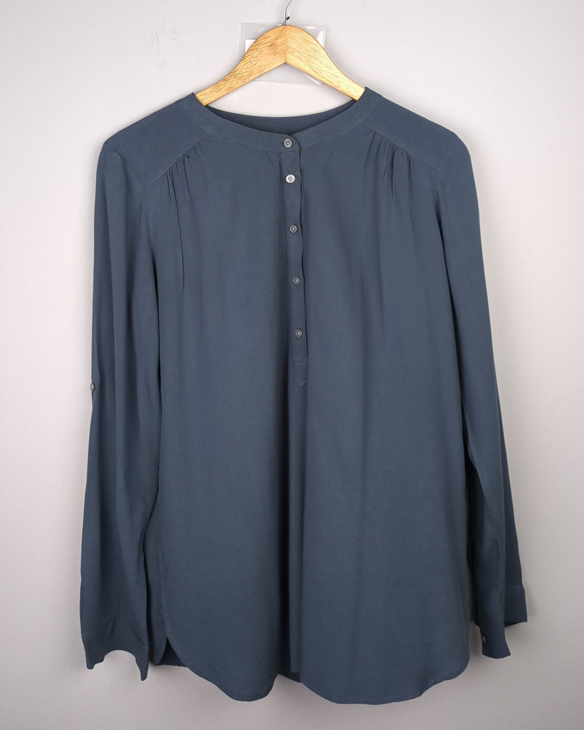Loft Blue Buttoned Blouse