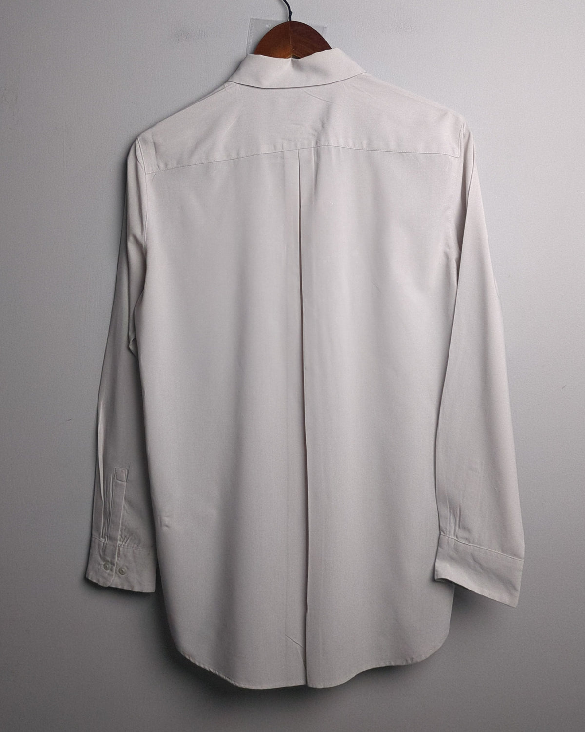 Uni Qlo Beige Button-Down Shirt