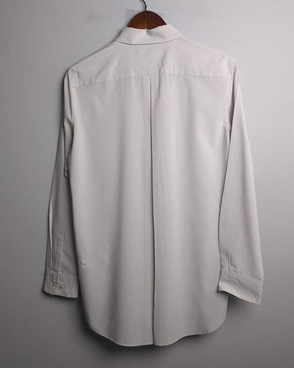 Uni Qlo Beige Button-Down Shirt