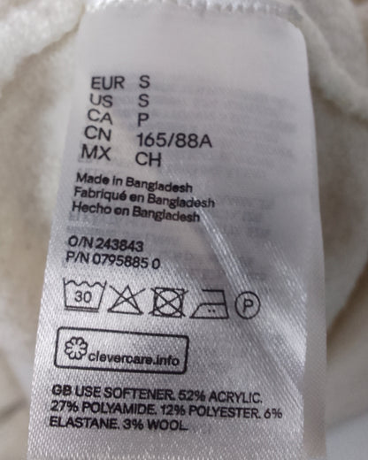 H&M White Mock Neck
