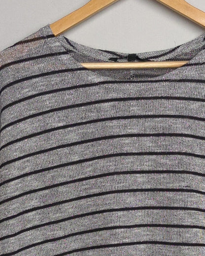 Nuon Grey Striped Sweater
