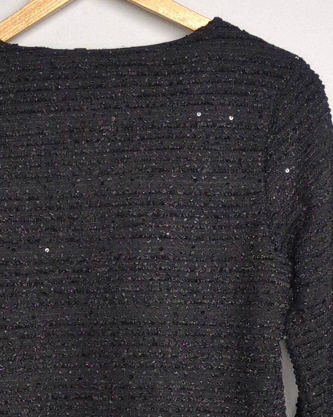 Denim Jeans & Co Black Sequined Jacket