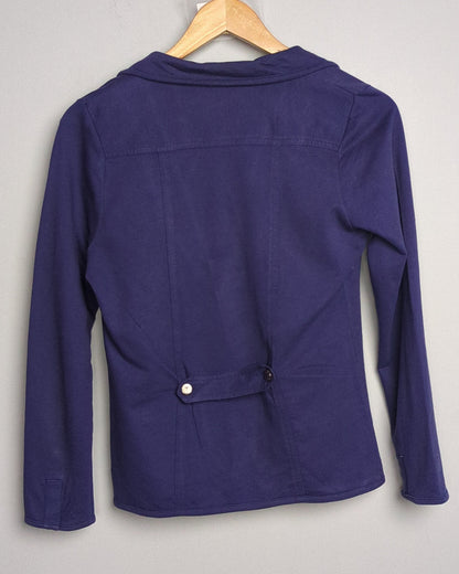 Chemistry Blue Open Blazer