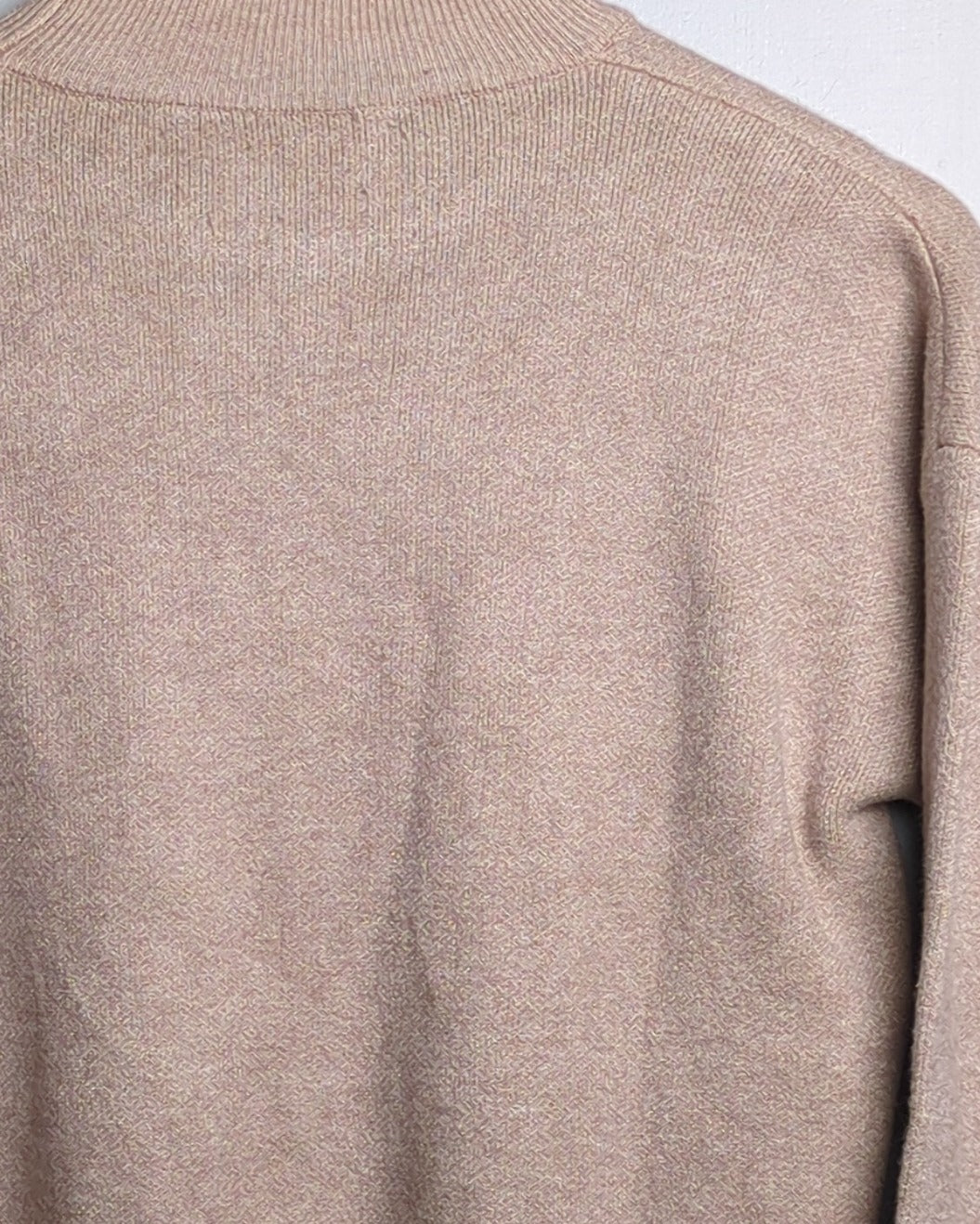 Beige Mockneck Sweater