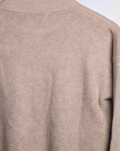 Beige Mockneck Sweater
