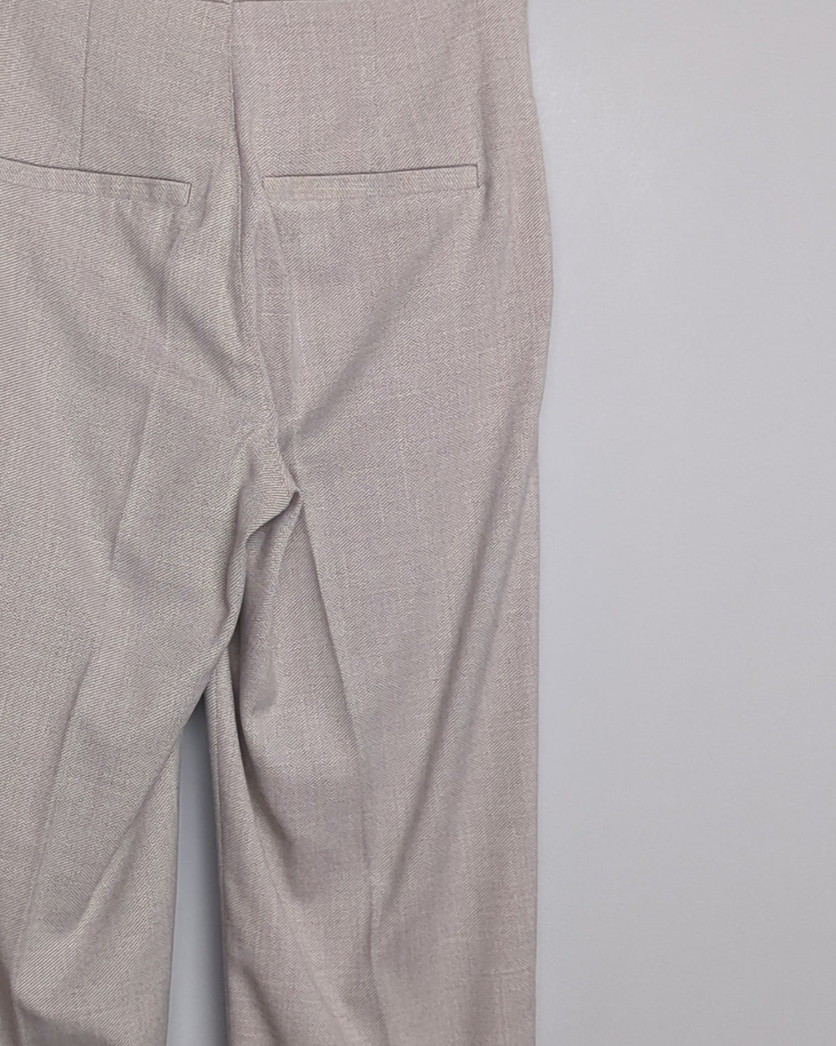 Beige Straight Leg Trousers