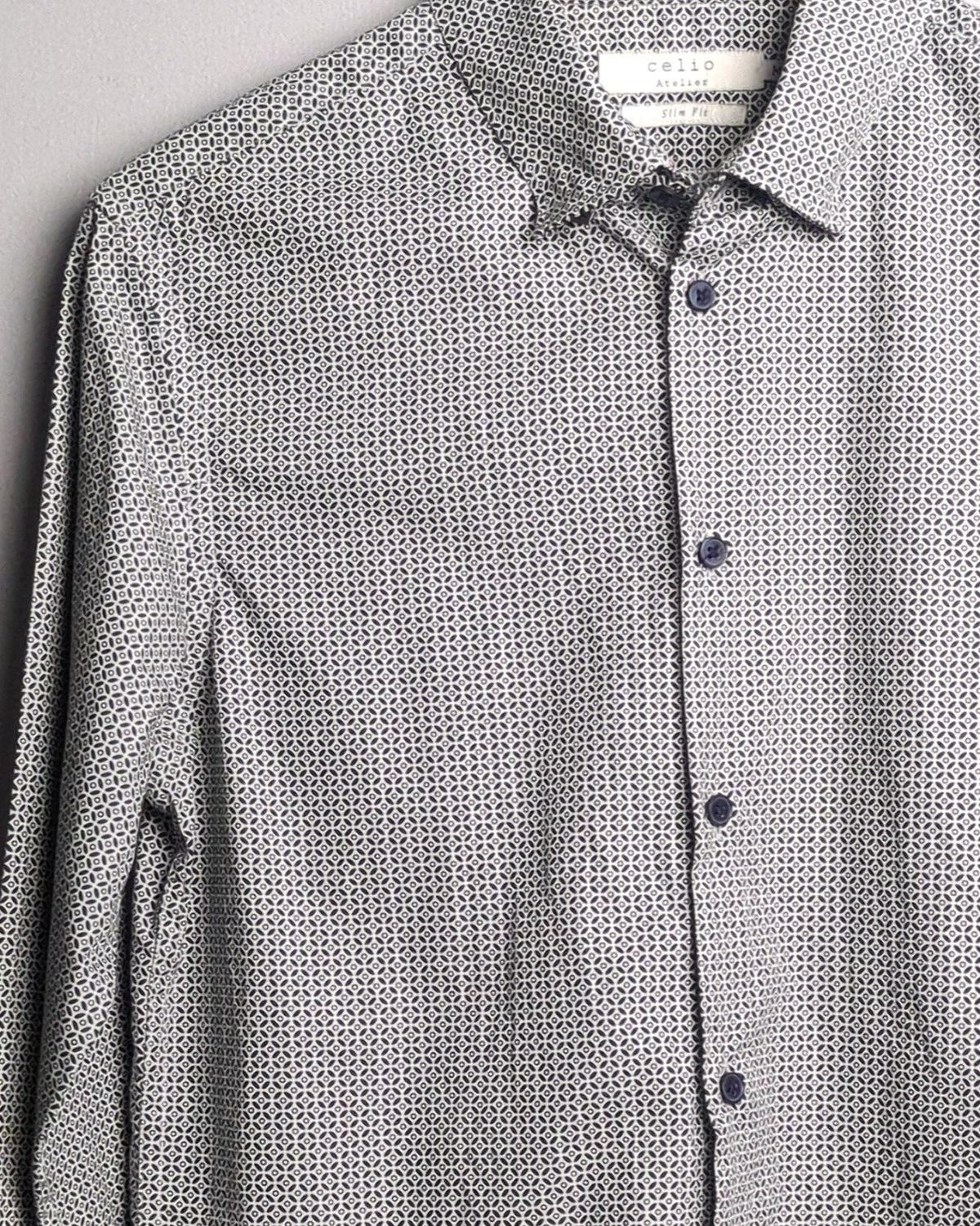 Celio Atelier Gray Printed Shirt