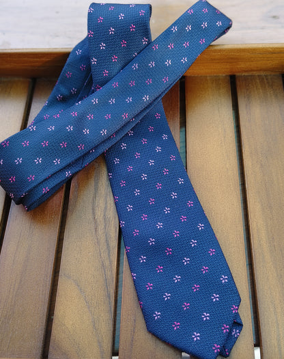Westside Blue Floral Necktie