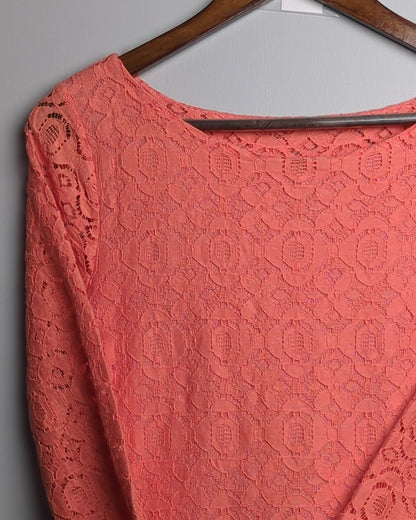 Banana Republic Pink Lace Top