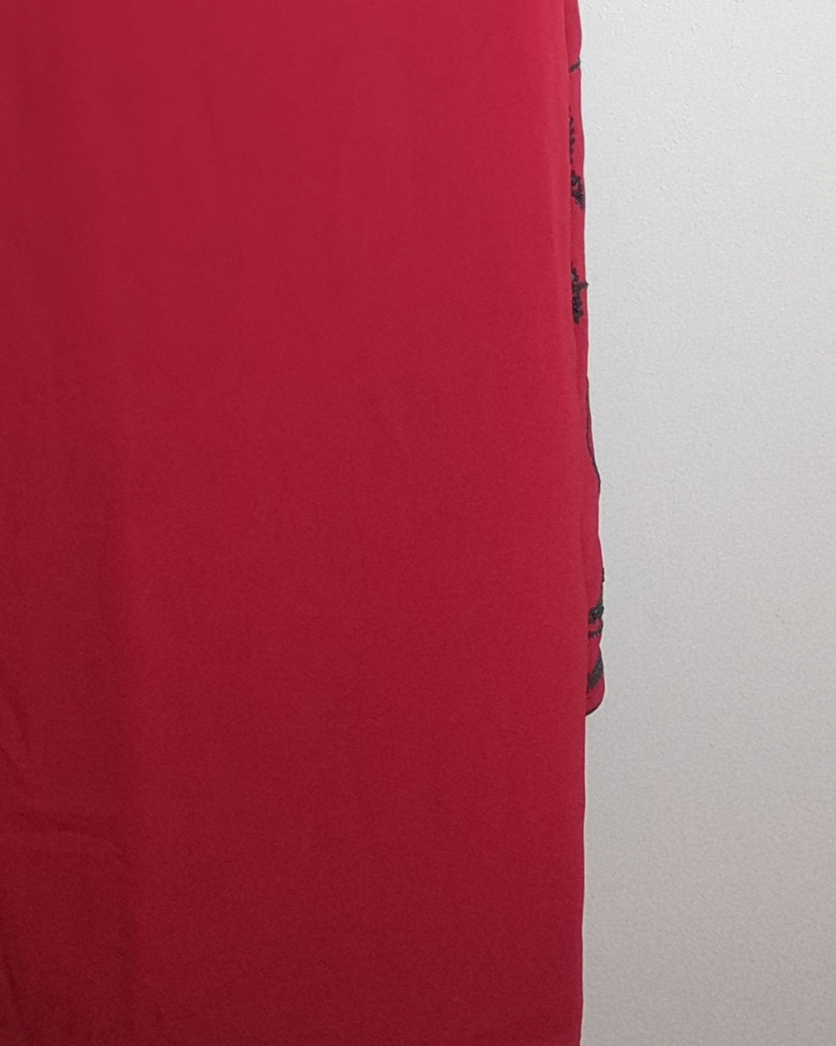 Red Embroidered Saree