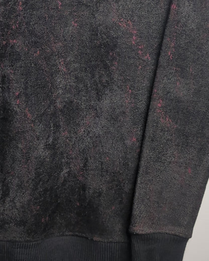 Black Textured Sweatshirt