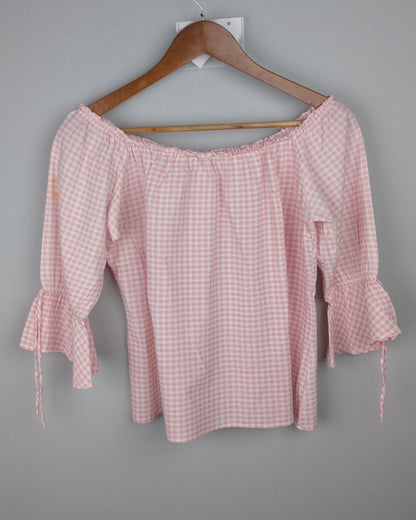 Jessica Pink Off-Shoulder Top