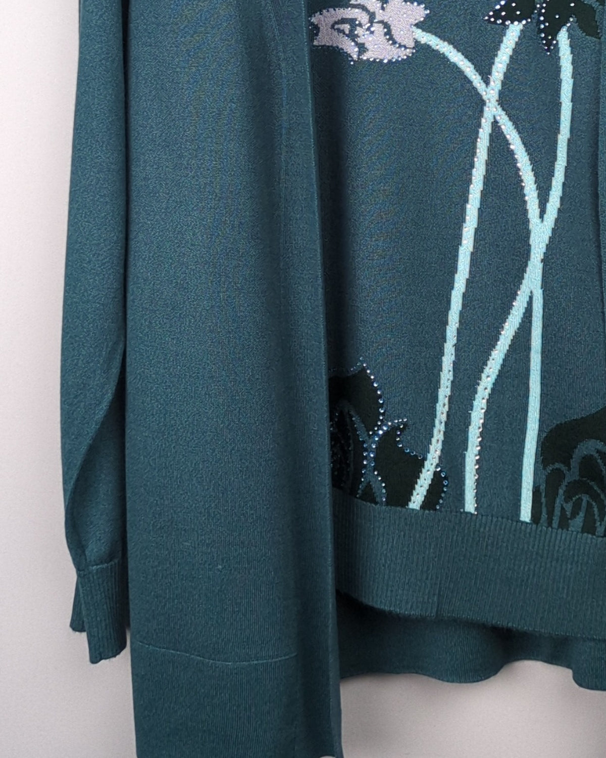 Green Embellished Twinset