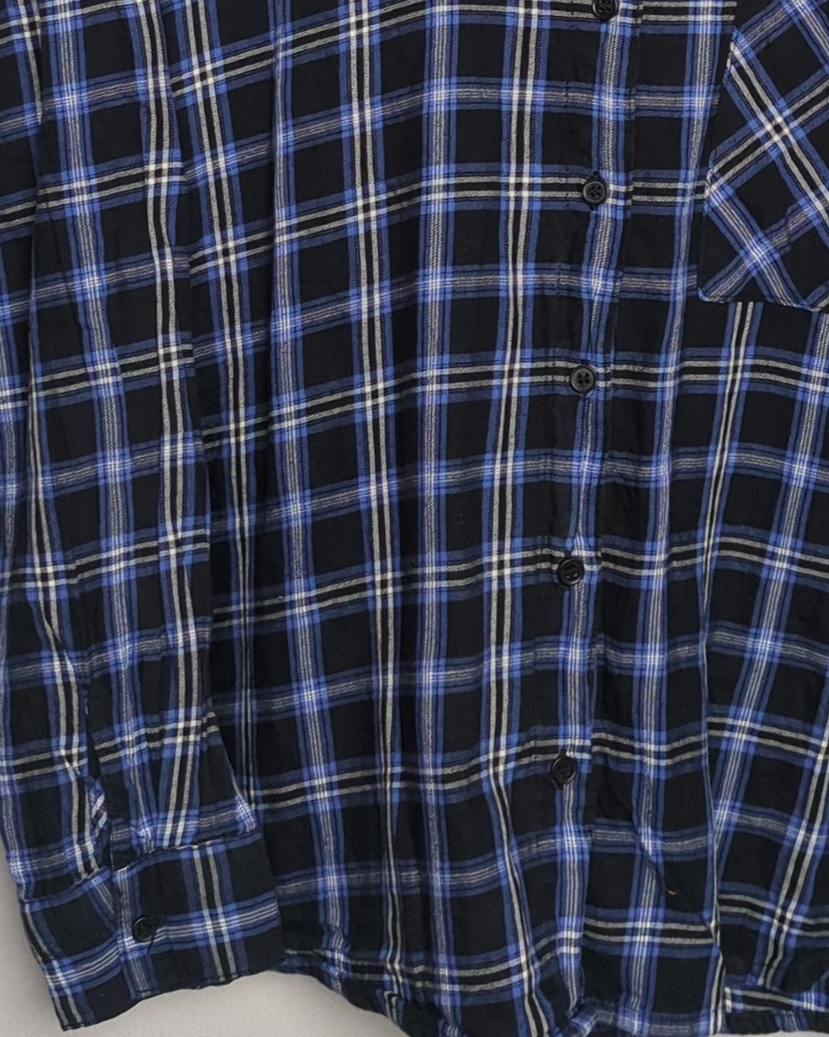 H&M Divided Blue Plaid Shirt