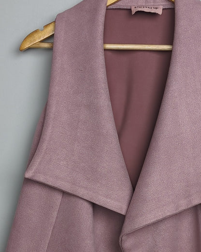 Zip [It] Up Wine Sleeveless Shrug
