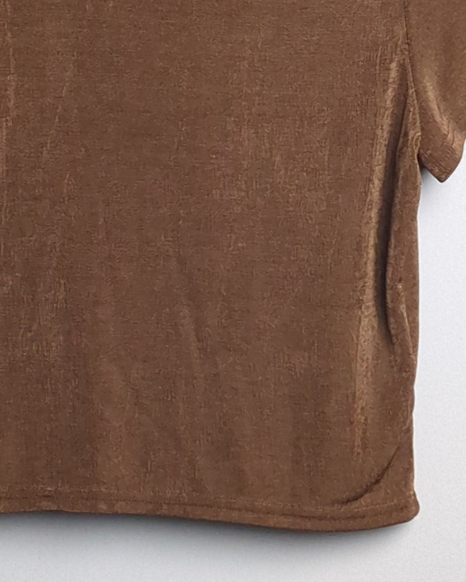 Divided H&M Brown Collared Shirt