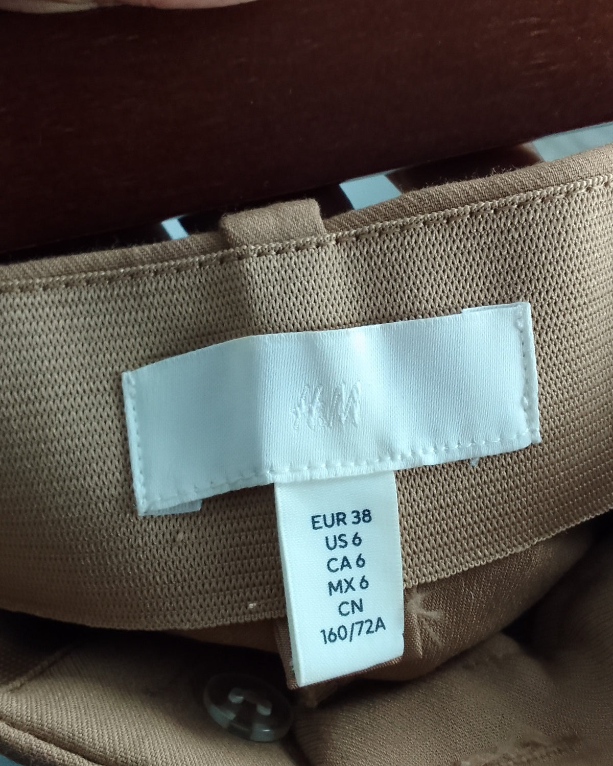H&M Beige Tailored Trousers