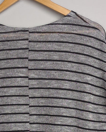 Nuon Grey Striped Sweater