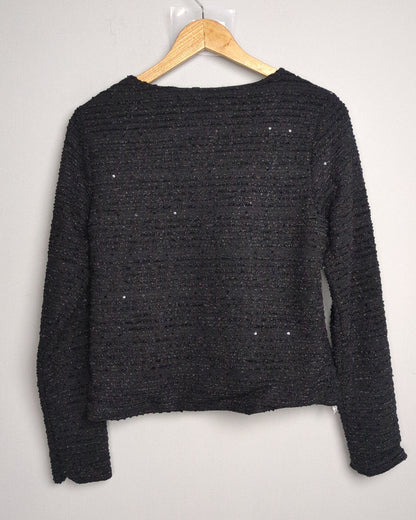 Denim Jeans & Co Black Sequined Jacket