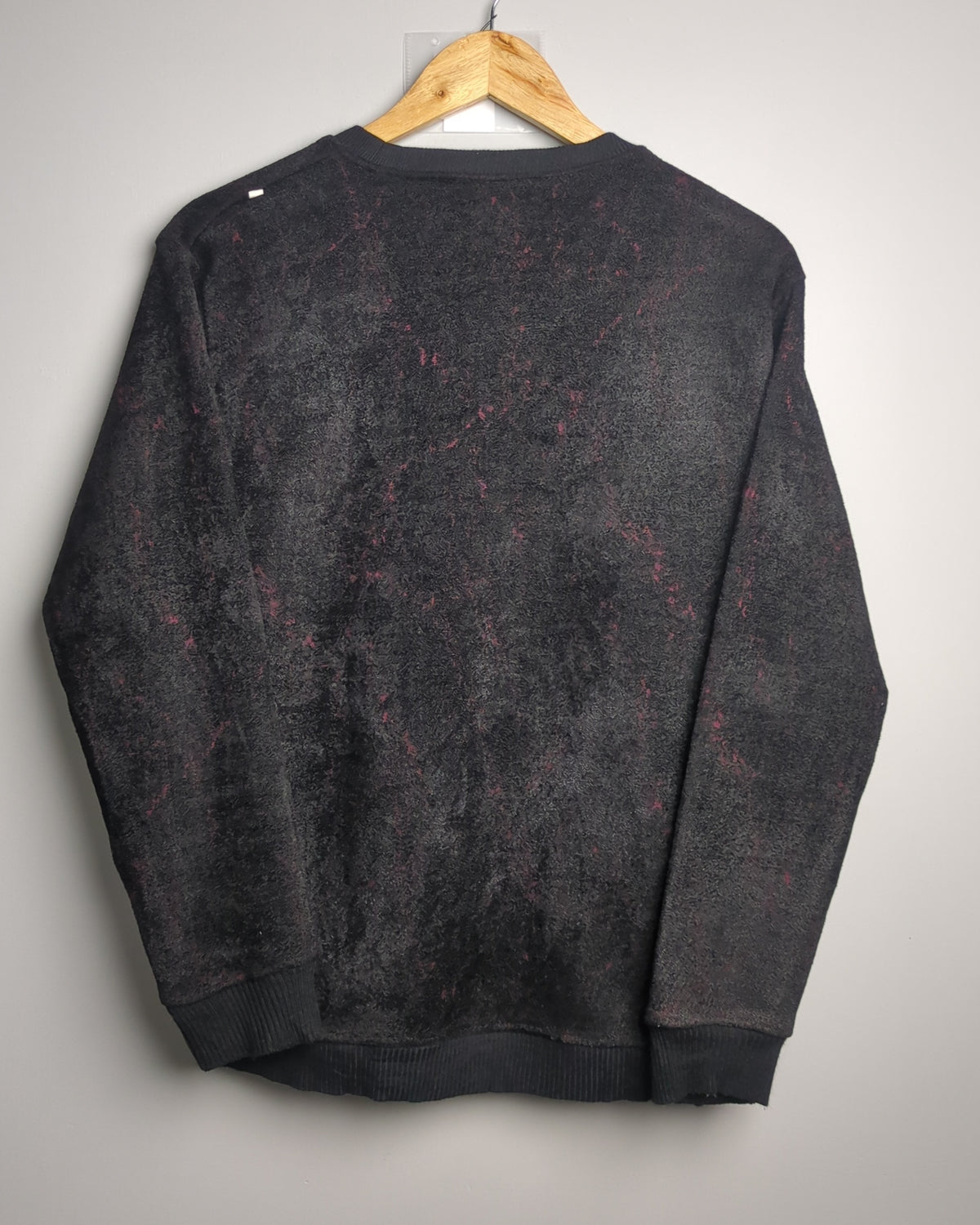 Black Textured Sweatshirt