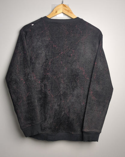 Black Textured Sweatshirt