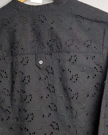 Itsu Black Eyelet Blouse