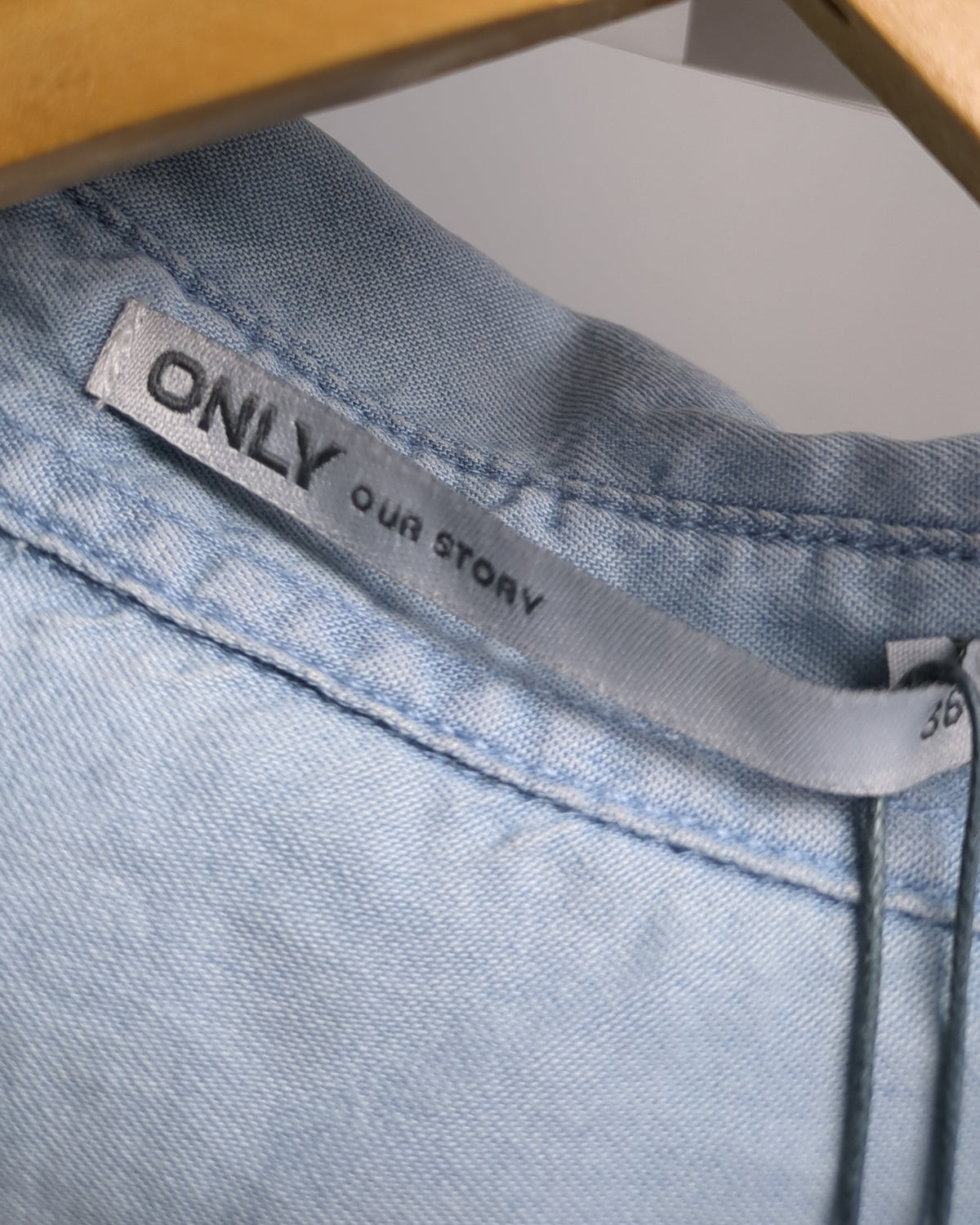 Only Blue Lyocell Women's Shirt