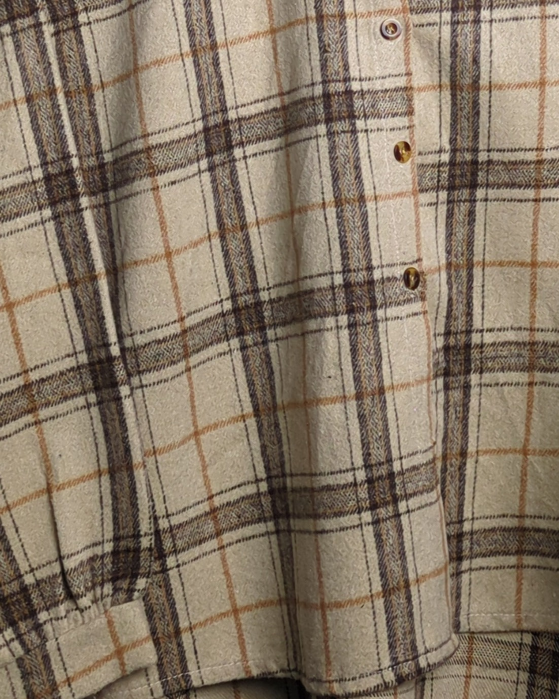 Beige Flannel Shirt