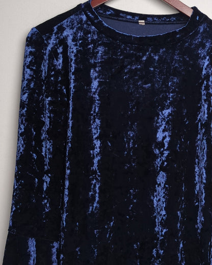 Blue Velvet Top