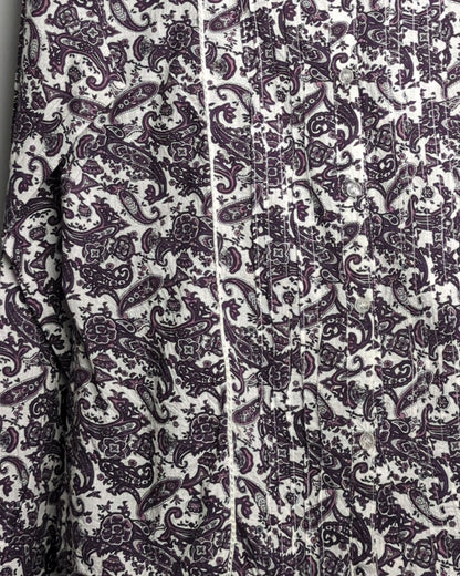 Wen Ni Purple Paisley Blouse