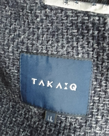 Taka-Q Blue Textured Blazer