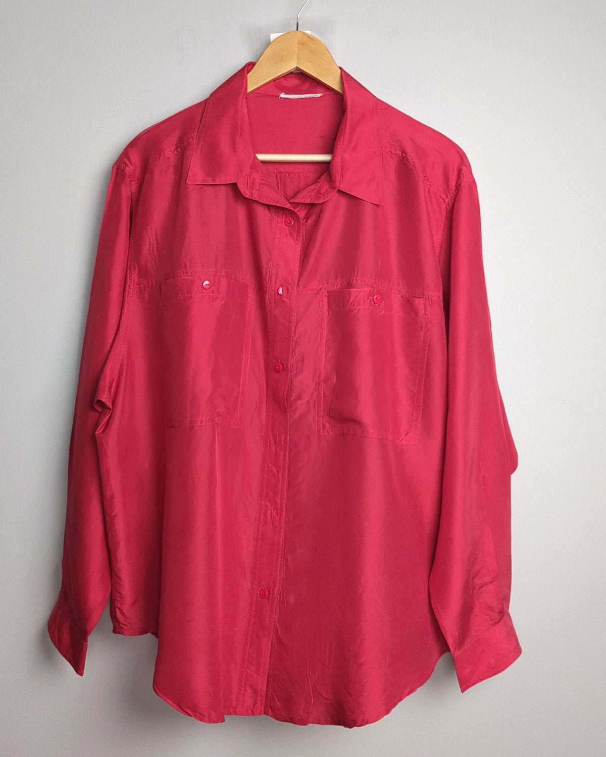 Red Silk Shirt