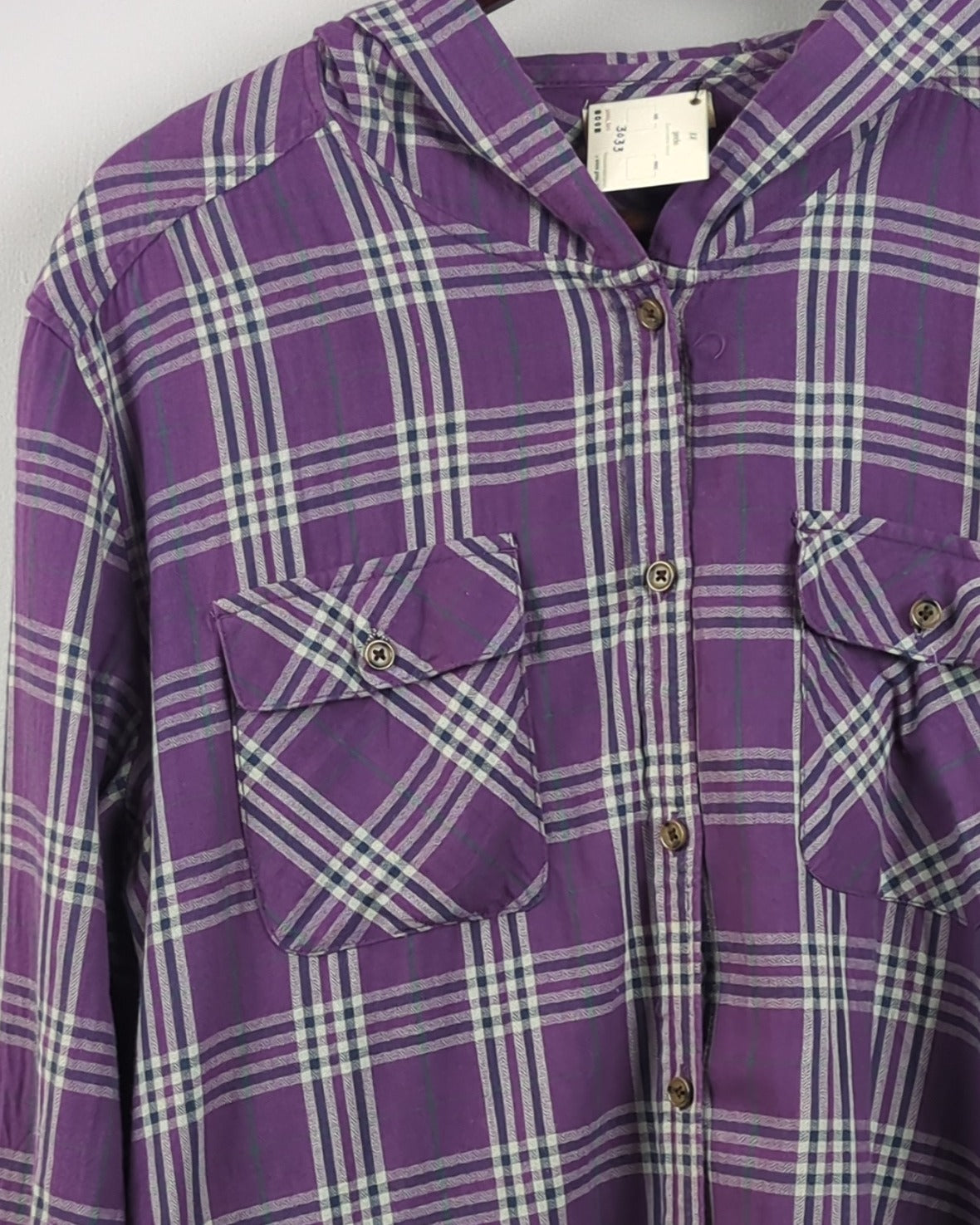Purple Hooded Shirt
